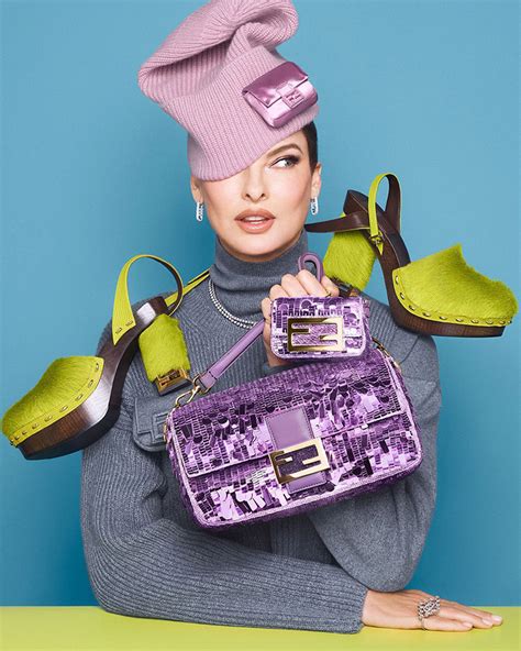 linda evangelista fendi baguette|Linda Evangelista Fronts Fendi Baguette Campaign .